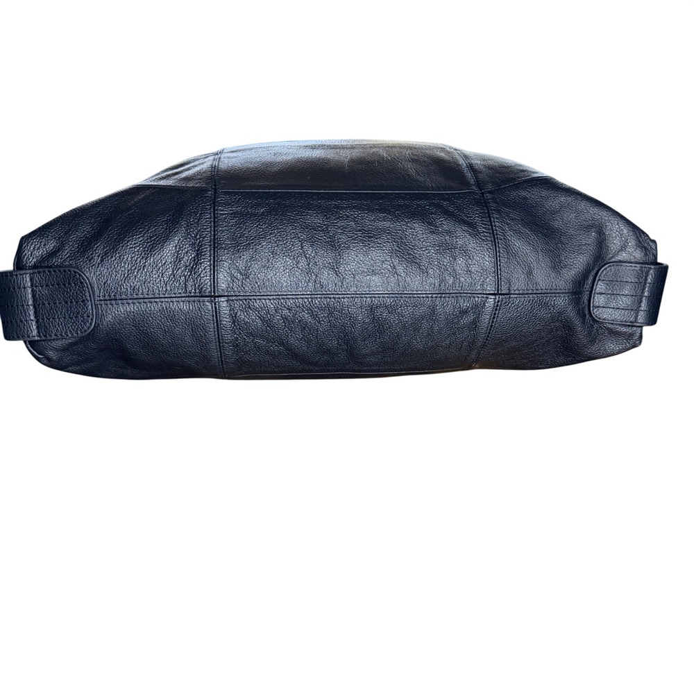 A.P.C. Black Pebbled Leather Structured Tote Shoulder Bag Gold Hardware - Picture 5 of 16